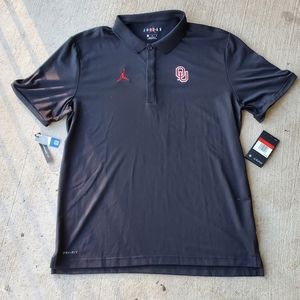 NWT Oklahoma Sooners jordan polo shirt